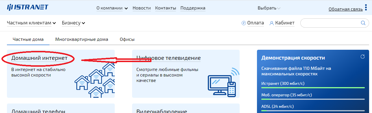 Istranet. Истранет подключить интернет. ЛК на сайте.