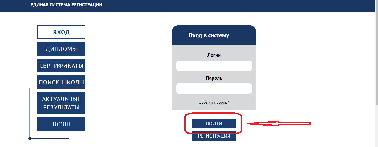 Единая система регистрации. Регистрация в системе. Логин ЕСР.