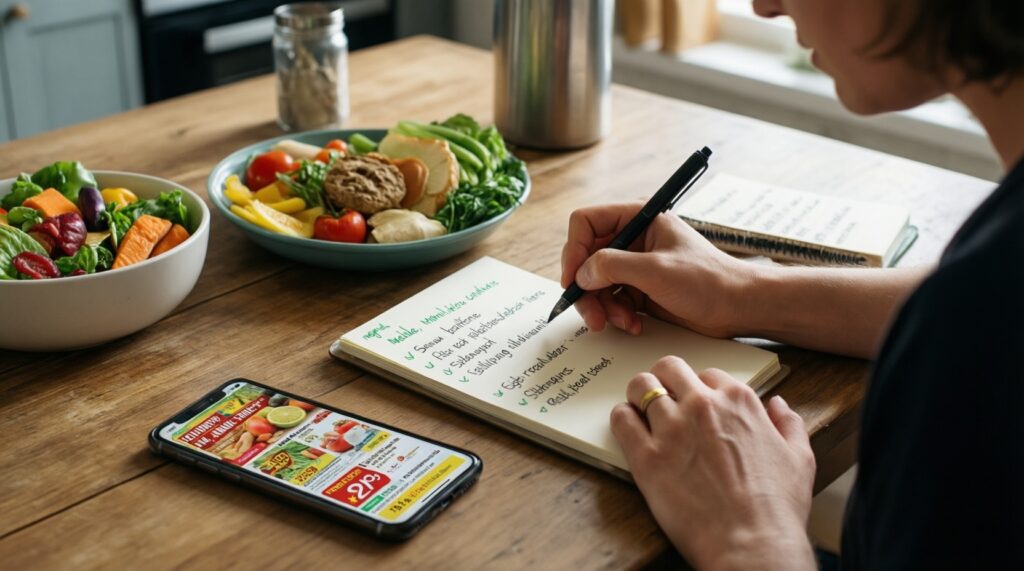 Лайфхаки для экономии на продуктах: планирование меню и список покупок на неделю - иллюстрация