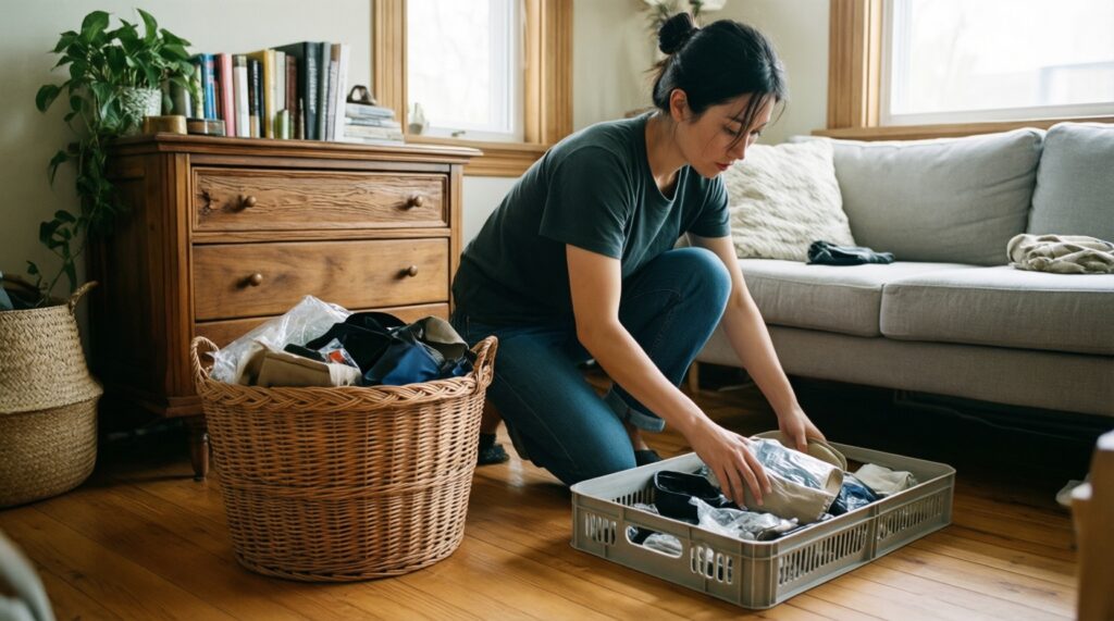 Лайфхаки для быстрого наведения порядка дома за 15 минут - иллюстрация