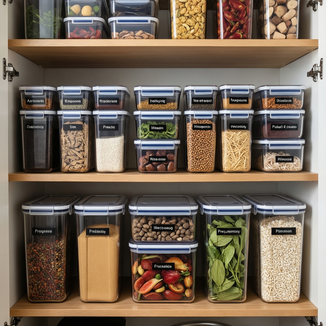 Как организовать хранение на кухне с контейнерами, подписями и зонами