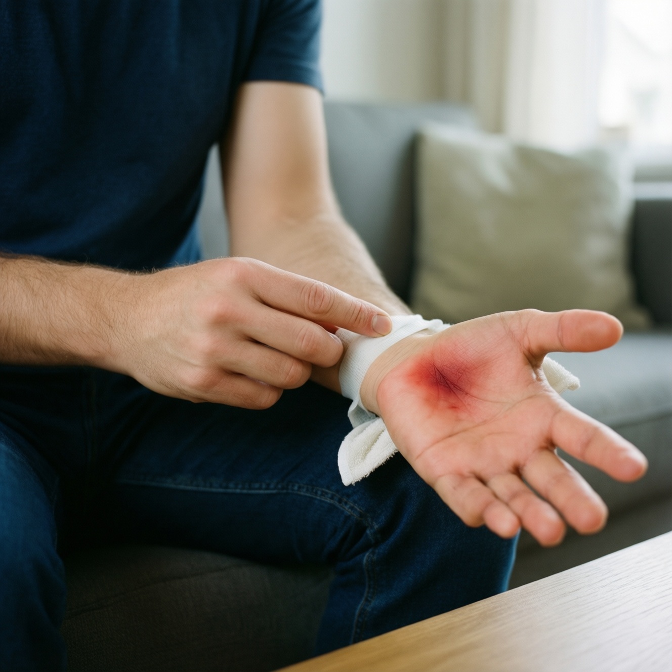 Первая помощь в быту: что делать при ожогах, порезах и ушибах до врача