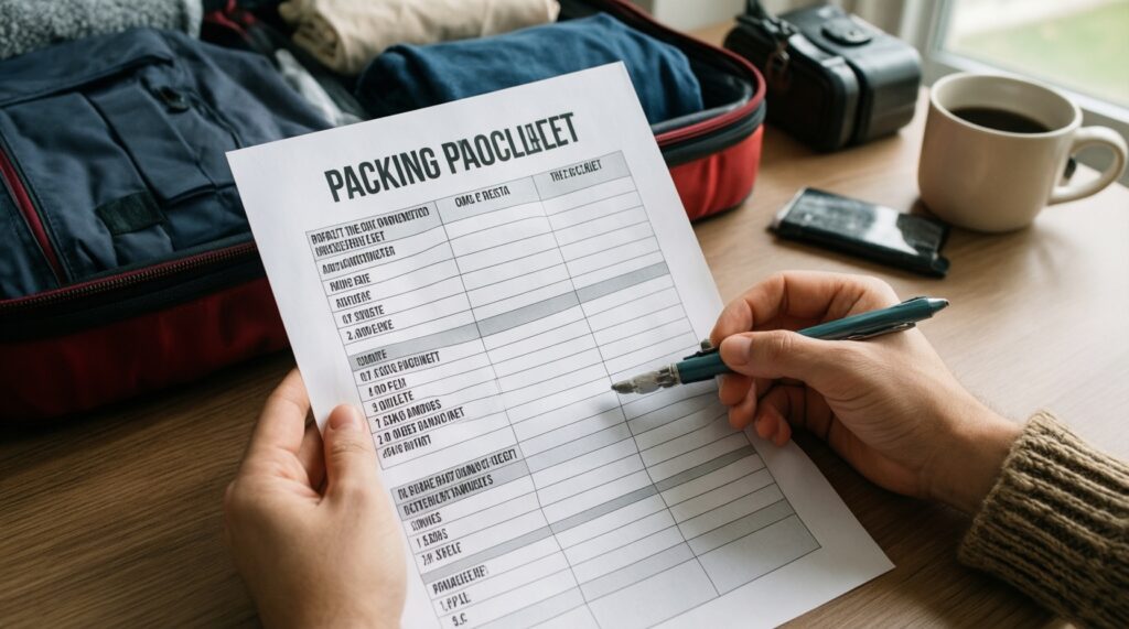 Лайфхаки для поездок: как компактно собрать чемодан и не забыть важное - иллюстрация