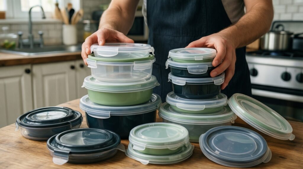 Как организовать хранение на кухне: системы, контейнеры, маркировка и сроки - иллюстрация