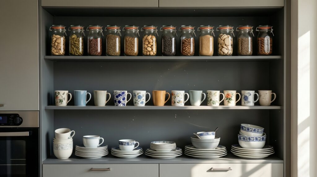 Как организовать хранение на кухне: системы, контейнеры, маркировка и сроки - иллюстрация