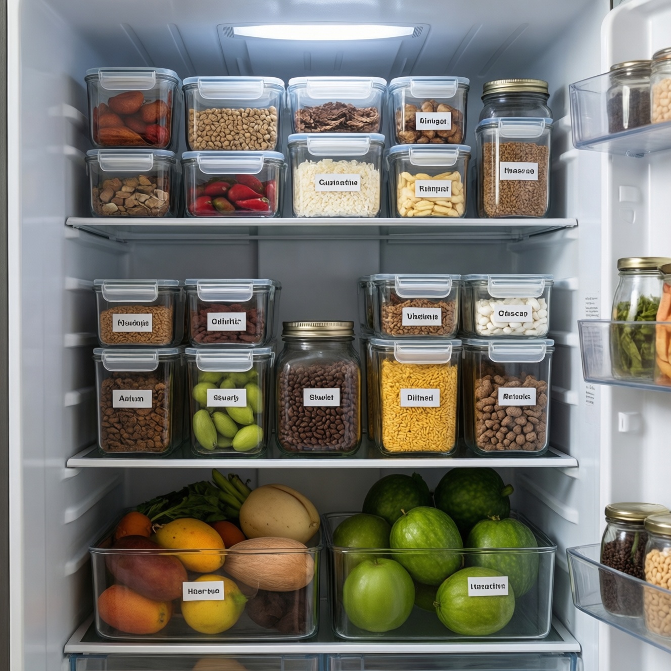 Как организовать хранение на кухне: системы и контейнеры с маркировкой и сроками