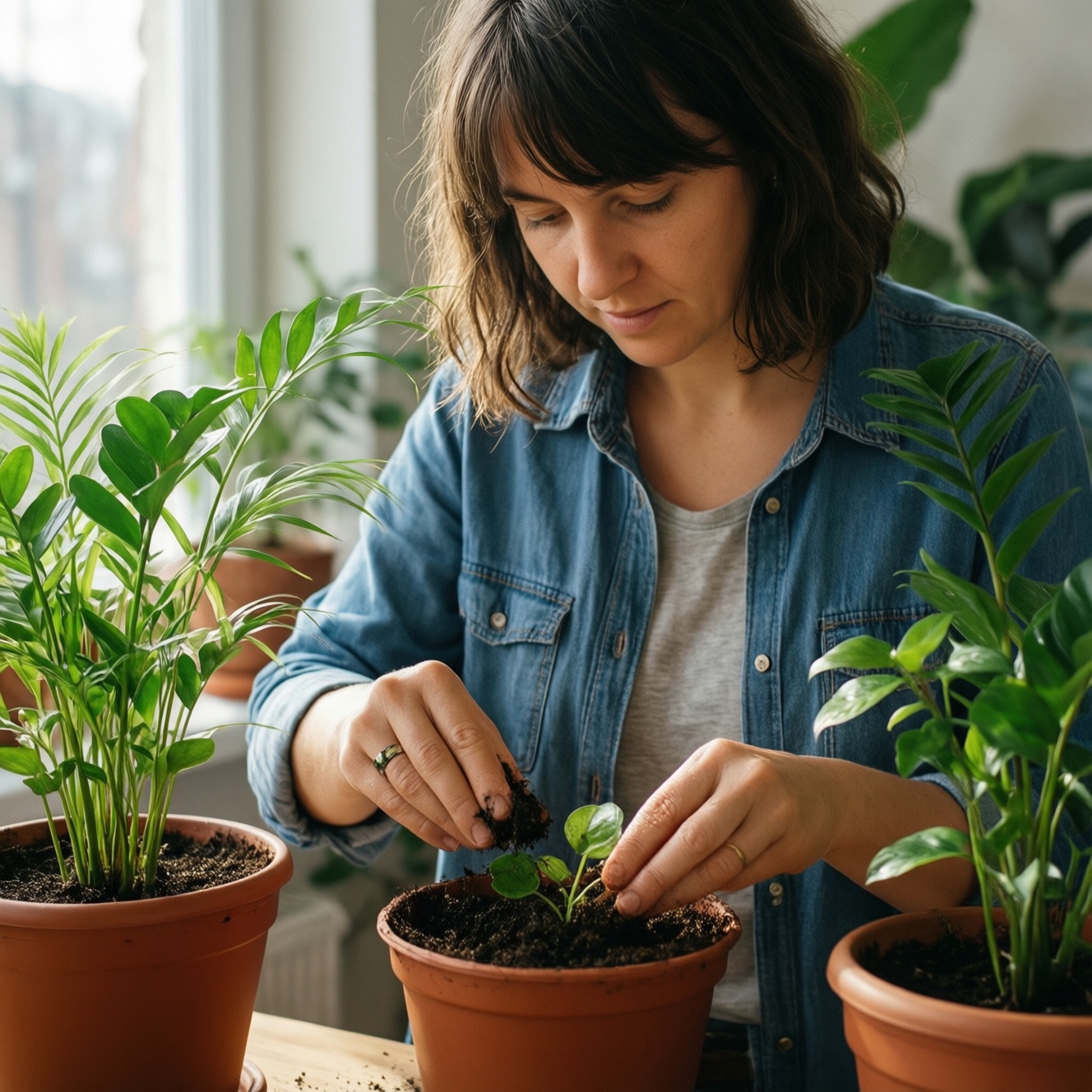 Как ухаживать за комнатными растениями без лишних усилий: свет, полив и защита от вредителей