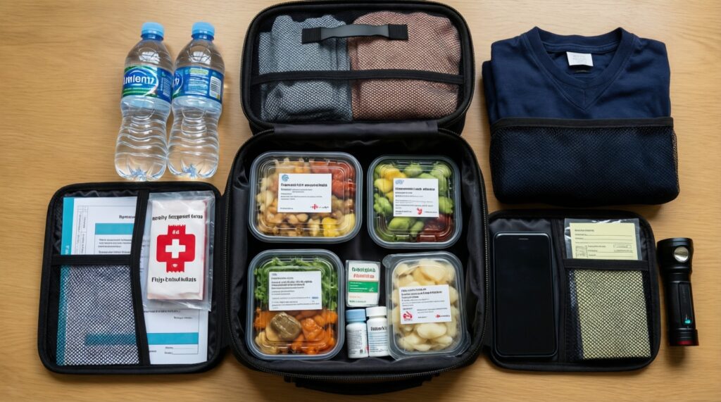 Как собрать тревожный чемоданчик: список вещей и варианты под разные ситуации - иллюстрация