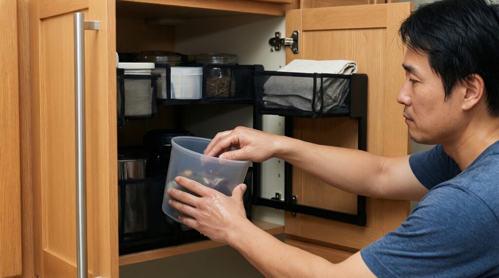 Как организовать хранение в маленькой кухне: 10 решений без ремонта - иллюстрация