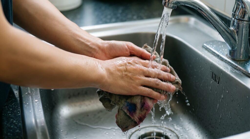 Полезная таблица: как вывести популярные пятна (кофе, жир, трава, вино) с разных тканей - иллюстрация