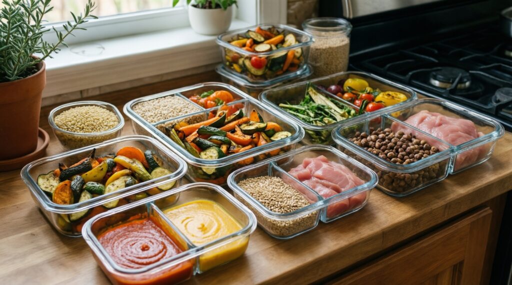 Пошагово: как приготовить универсальные заготовки на неделю и сэкономить время - иллюстрация