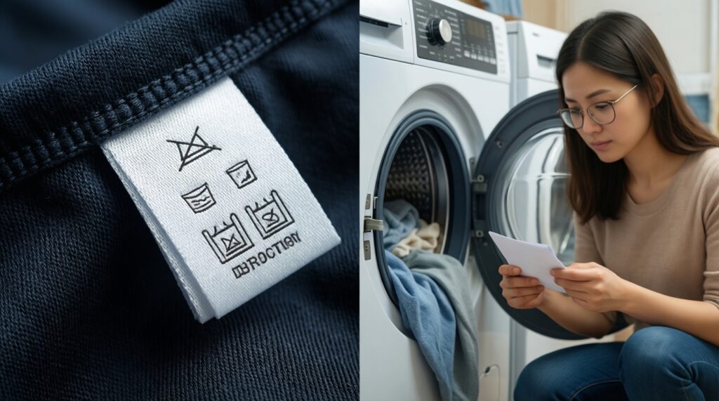 Шпаргалка по уходу за одеждой: что значат символы на ярлыках и как не испортить вещи - иллюстрация
