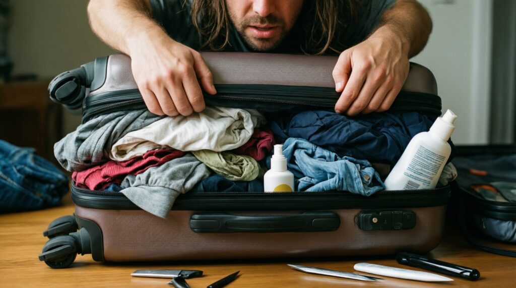 Лайфхаки для путешествий налегке: как упаковать чемодан и ничего не забыть - иллюстрация